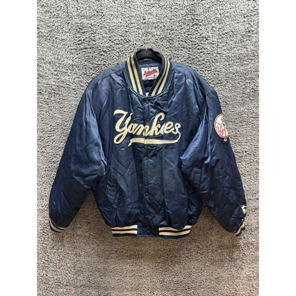 Vintage Starter Diamond Collection New York Yankees Bomber Jacket Mens Size XL‎